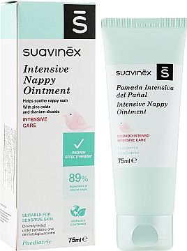Крем под подгузник для чувствительной кожи - Suavinex Intensive Nappy Ointment Cream S10 фото