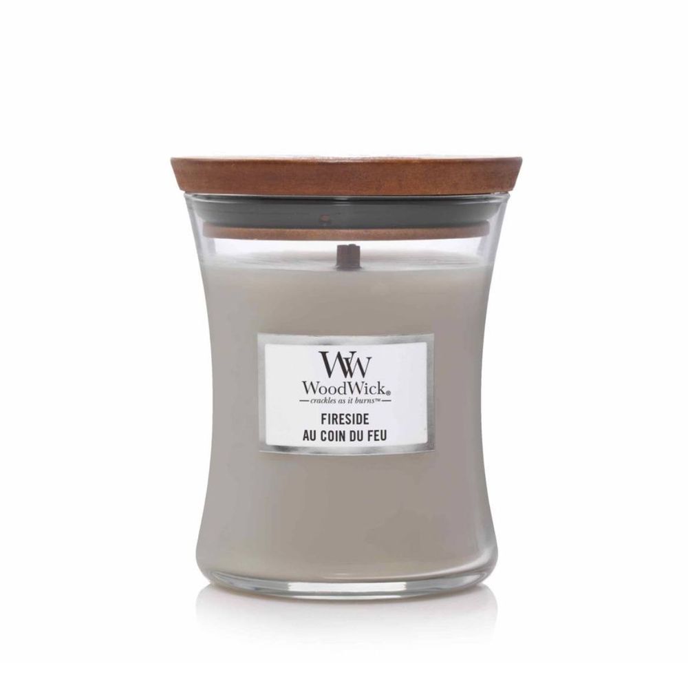 Ароматическая свеча с ароматом копченого дерева и яблочной кожуры Woodwick Fireside 090934 фото