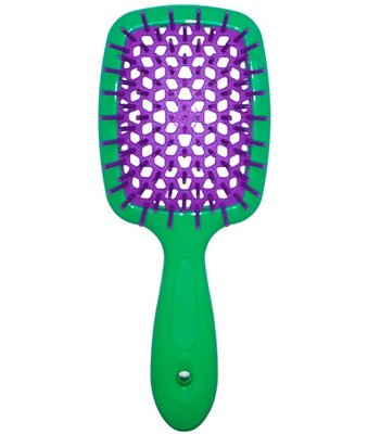 Janeke superbrush hair brush (green + purple)