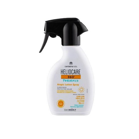 Cantabria Labs Heliocare 360° Pediatrics Atopic Lotion Spray SPF50 250ml Дитячий сонцезахисний лосьйон для атопічної шкіри 434383 фото