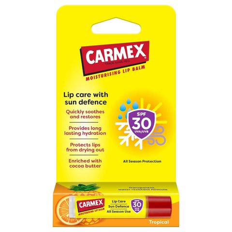 Carmex Tropical SPF 30 Lip Balm Бальзам для губ ''Тропічні фрукти'', стік 352364 фото