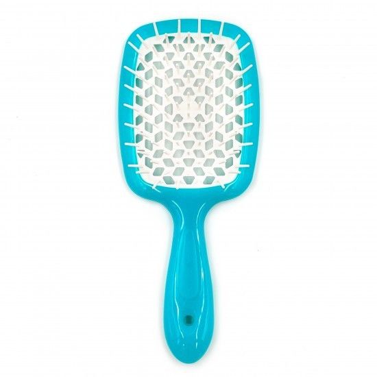 Janeke superbrush hair brush (turquoise + white)