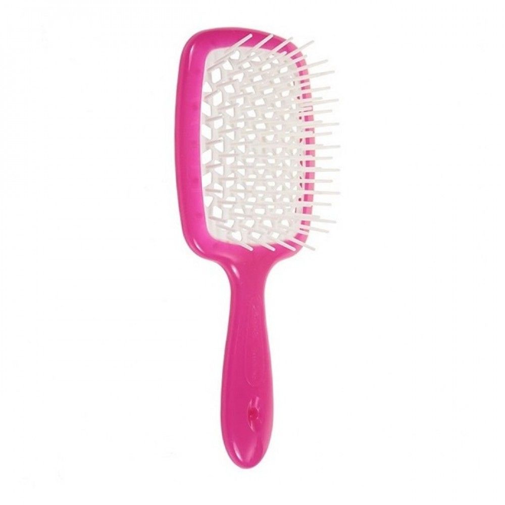 Janeke superbrush hair brush (pink + white)
