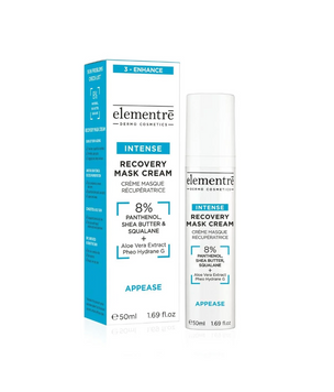 Elementre Recovery Mask Cream 8% Panthenol, Shea Butter, Squalane