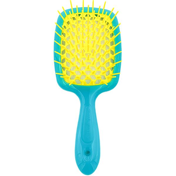 Janeke superbrush hair brush (turquoise + yellow)