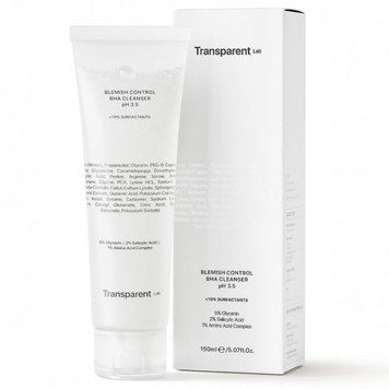 Tiszt&iacute;t&oacute;szer az akn&eacute;ra hajlamos, &ouml;regedő bőr sz&aacute;m&aacute;ra TRANSPARENT-LAB Blemish Control BHA Cleanser 3252 фото