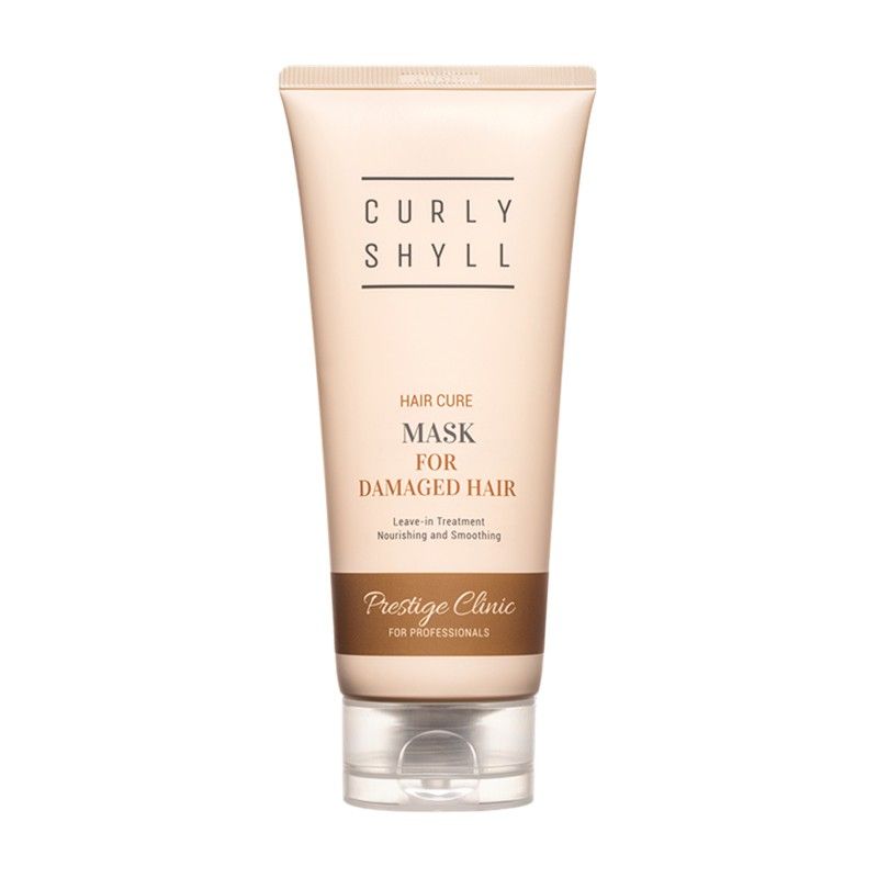 CURLYSHYLL Hair Cure Mask 100 ml, indelible thermal protective regenerating mask for damaged hair