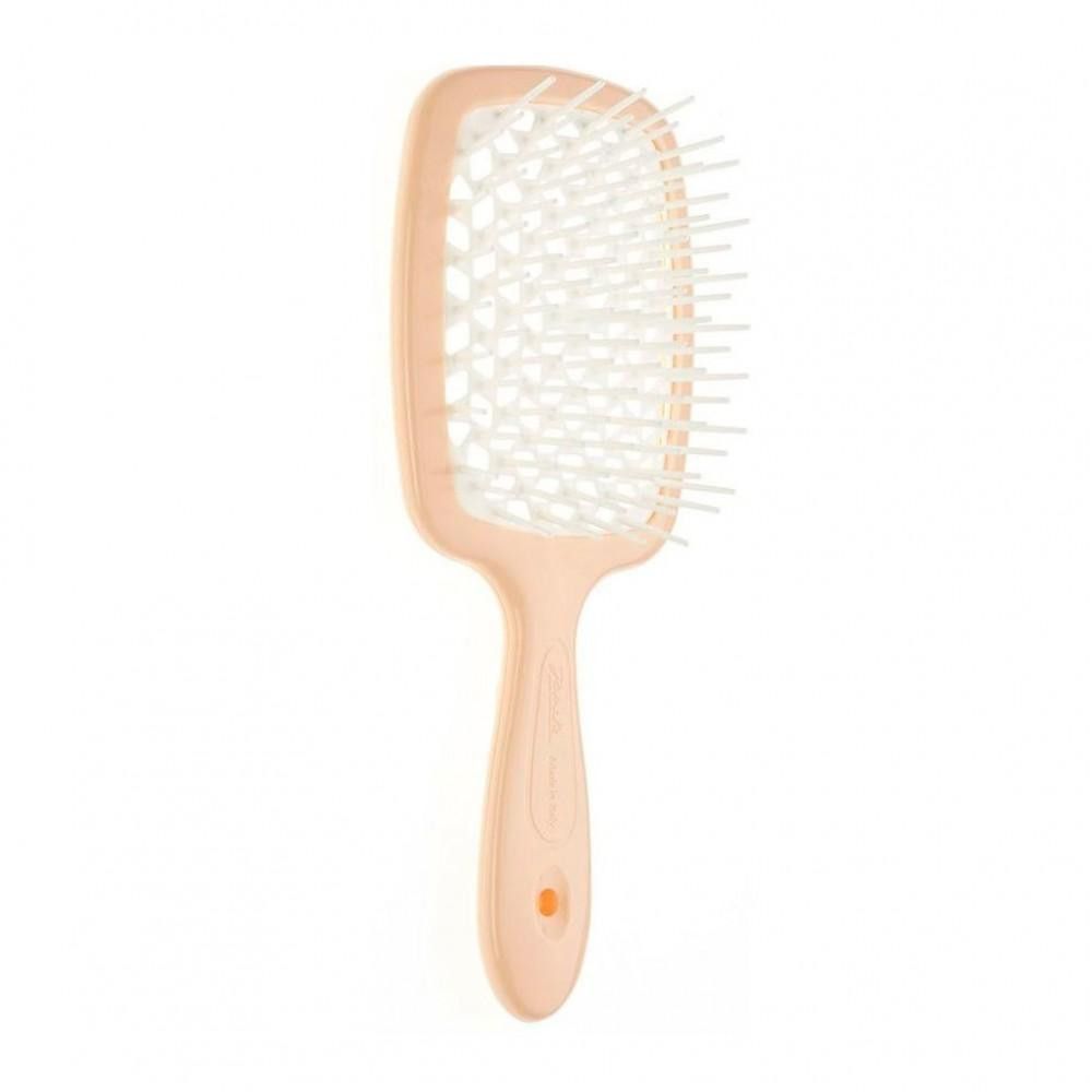 Janeke superbrush hair brush (peach + white)