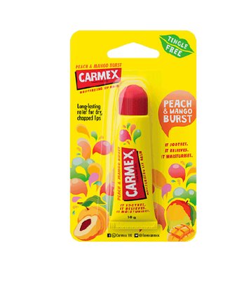 Carmex Peach & Mango Tube Бальзам для губ в тюбику "Персик,манго" 746464 фото