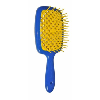 Janeke superbrush щітка для волосся (синій + жовтий) 0677 фото