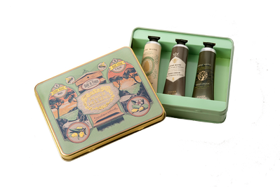 INTEMPORELS Tin box 3 Hand creams 30ml (1 fl.oz.) Almond Honey Grape INT21002 фото