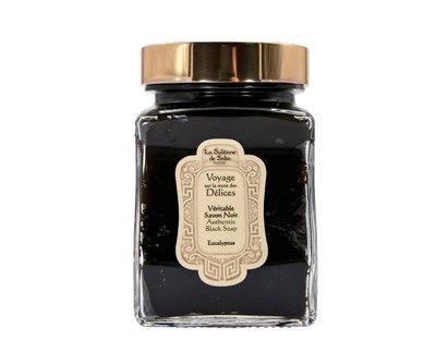 La Sultane de Saba Black Soap With Eucalyptus Oil - Чорне мило з Евкаліптом 352352 фото
