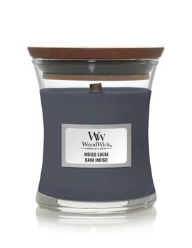 Ароматична свічка з ароматом шкіри та мускуса Woodwick Indigo Suede 1-7547 фото