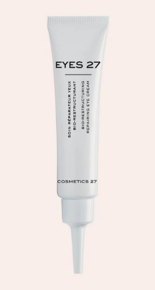 Eyes 27 is a regenerating biocream for restructuring the skin under the eyes