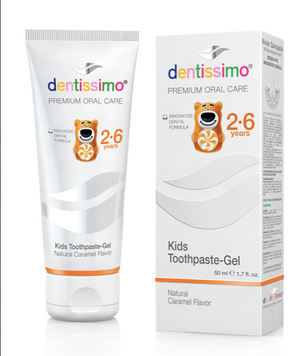 dentissimo kids toothpaste gel for 2-6 years caramel  dent12 фото