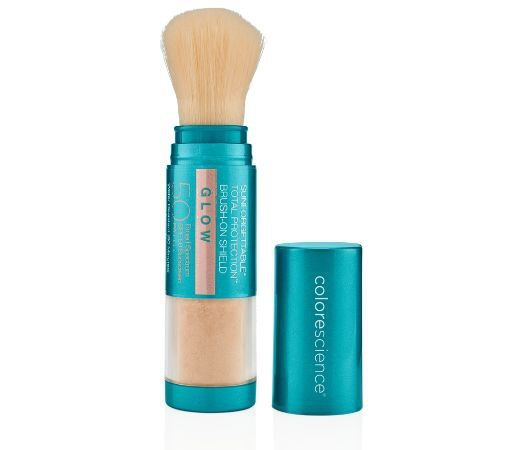 SUNFORGETTABLE® TOTAL PROTECTION™ BRUSH-ON SHIELD GLOW SPF 50 powder with soft pearlescent glow
