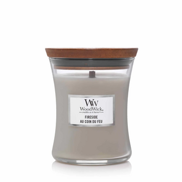 Ароматична свічка з ароматом копченого дерева та яблучної шкірки Woodwick Mini Fireside 645309 фото