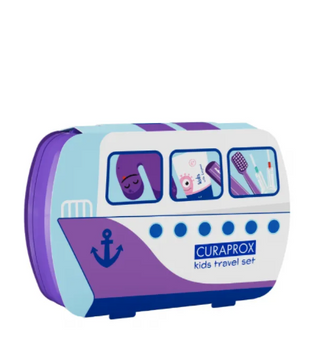 Kids travel set for ages 6 to 12, purple 044587 фото