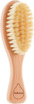 Деревянная щетка для волос из натуральной щетины - Kokoso Baby Natural Baby Hairbrush Kok1 фото