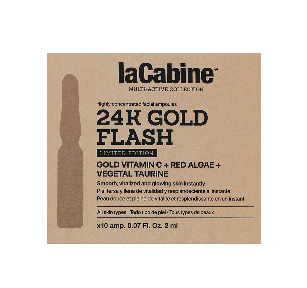 LaCabine 24K Gold Flash - Highly concentrated ampoules with the effect of instant radiance of the skin