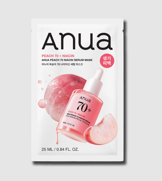 Тканевая маска-сыворотка с экстрактом персика и ниацинамидом ANUA Peach Niacin Serum Mask 25ml a54-056 фото