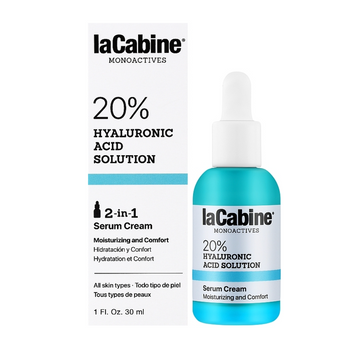 LaCabine 20% Hyaluronic Acid 2 in 1 - Moisturizing cream-serum for the face, 20% hyaluronic acid