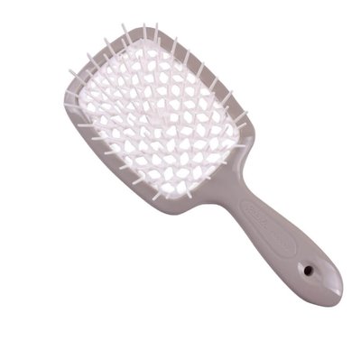 Janeke superbrush MINI hair brush (gray + white)