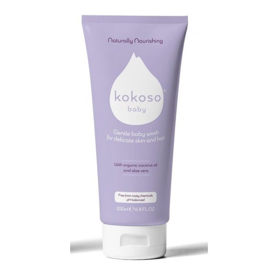 Детское средство для купания с нежным ароматом - Kokoso Baby Skincare Softly Scented Baby Wash Kok7 фото