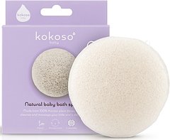 Натуральная детская губка для купания из конжака - Kokoso Baby Natural Baby Bath Sponge