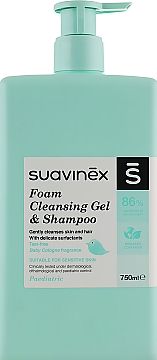 Гель-шампунь для детей - Suavinex Espumoso Gel Shampoo 500 ml S13 фото