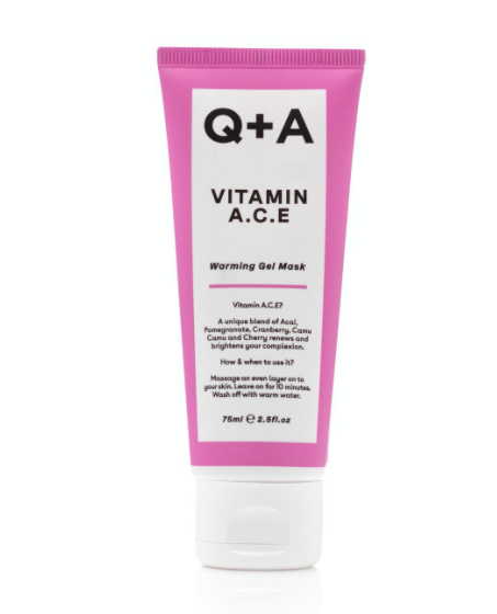 Мультивитаминная маска для лица Q+A Vitamin A.C.E. Warming Gel Mask 75 мл 5060486261918 фото
