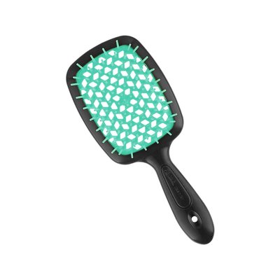 Janeke superbrush hair brush (black + green)