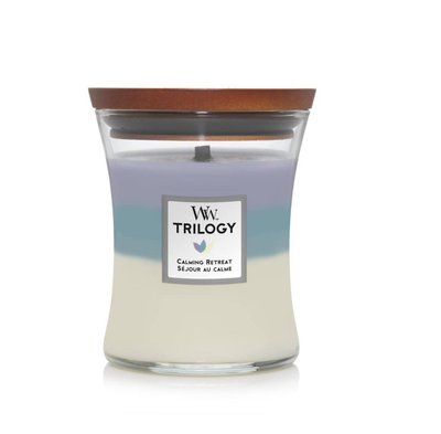 Ароматична свічка з тришаровим ароматом Woodwick Trilogy Calming Retreat 436234 фото